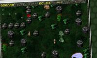 Turtle Turmoil, plateau de jeu dans une fenêtre Mac OS 9